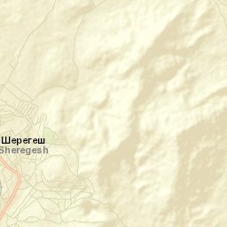 Sheregesh Street Map