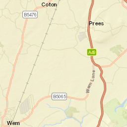 3 Aston Road, Wem, Shrewsbury, Shropshire Street Map