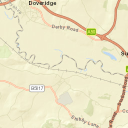 Houndhill, Uttoxeter, Staffordshire ST14 Street Map