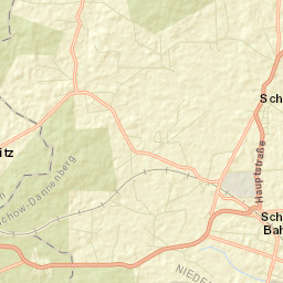 Schnega Street Map
