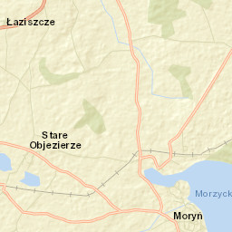 Moryń Street Map