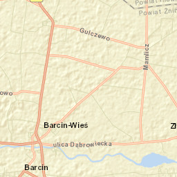 Barcin Street Map