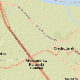 Ciechocinek Street Map