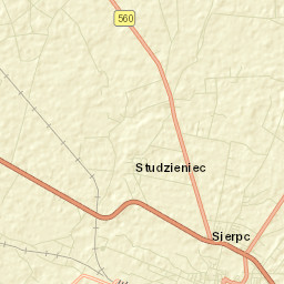 Sierpc Street Map