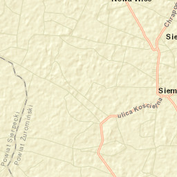 Siemiątkowo Street Map