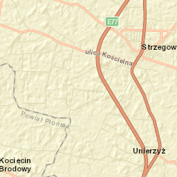 Strzegowo Street Map