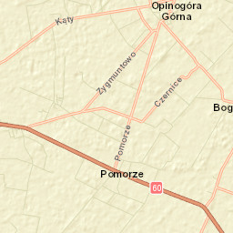 Opinogóra Górna Street Map