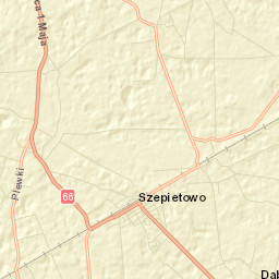 Powiat wysokomazowiecki Street Map