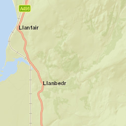 Llanbedr Street Map