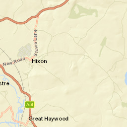 Staffordshire Street Map