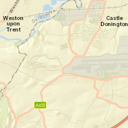 Castle Donington Street Map