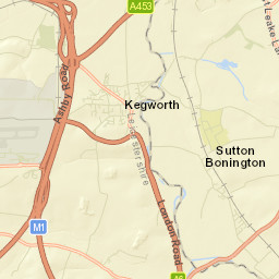 Long Whatton Street Map