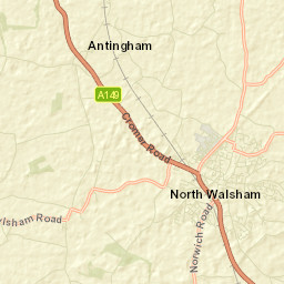 Brick Kiln Ln, Norfolk, UK Street Map