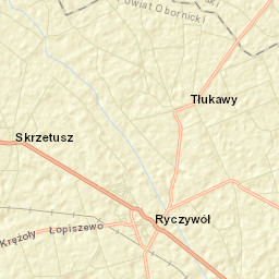 Ryczywół Street Map