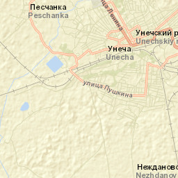 Unecha Street Map
