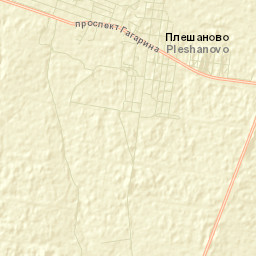 Pleshanovo Street Map