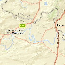 B4398, Llanymynech, Powys SY22, UK Street Map