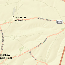 Burton on the Wolds Street Map