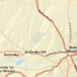 Melton Mowbray Street Map