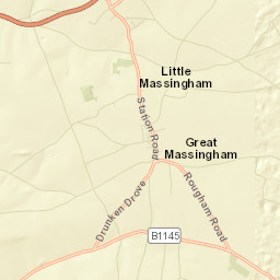 12 Station Road, Great Massingham, Norfolk Street Map