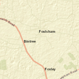 Norwich Road, Dereham, Norfolk NR20, UK Street Map