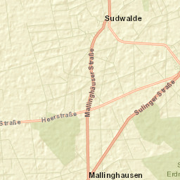 Sudwalde Street Map