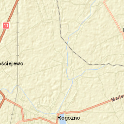 Rogoźno Street Map