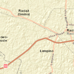 Raciąż Street Map