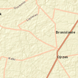 Ojrzeń Street Map