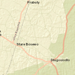 Długosiodło Street Map