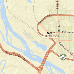 North Battleford Street Map