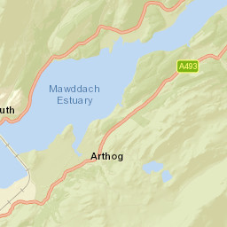 A496, Barmouth, Gwynedd LL42, UK Street Map