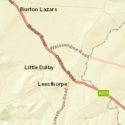 Church Walk, Melton Mowbray, Leicestershire Street Map