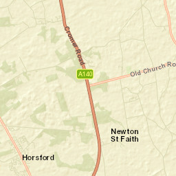 Horsford Street Map