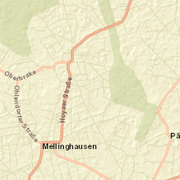 Mellinghausen Street Map