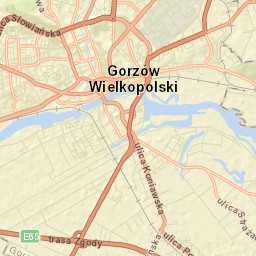 Gorzów Wielkopolski Street Map
