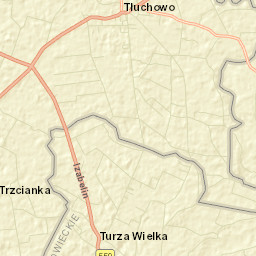 Tłuchowo Street Map