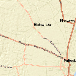 Pułtusk Street Map