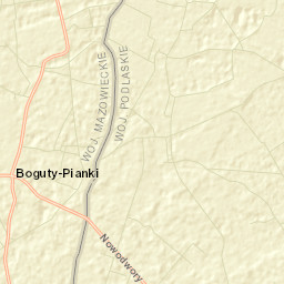 Boguty-Pianki Street Map