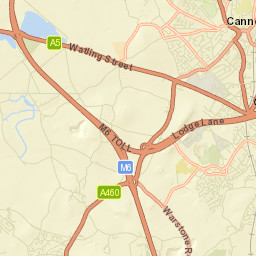 Cannock Street Map