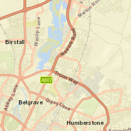 Syston Street Map