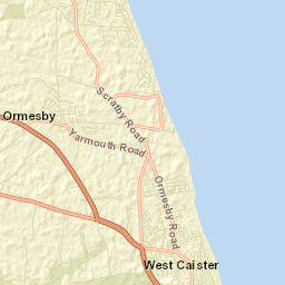 Caister-on-Sea Street Map