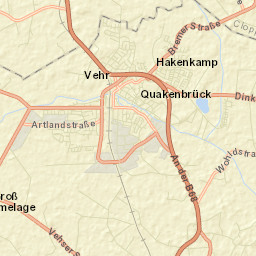 Quakenbrück Street Map