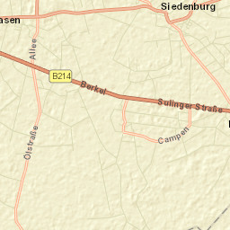 Siedenburg Street Map