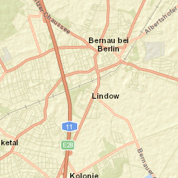 Bernau bei Berlin Street Map