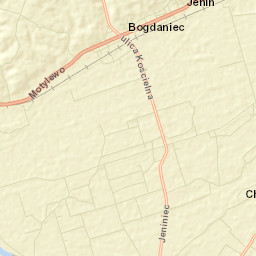 Bogdaniec Street Map