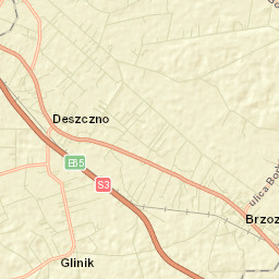 Deszczno Street Map