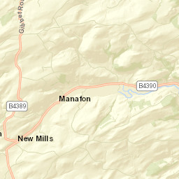 B4390, Welshpool, Powys SY21, UK Street Map