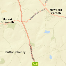 Newbold Verdon Street Map