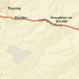 Houghton on the Hill Street Map